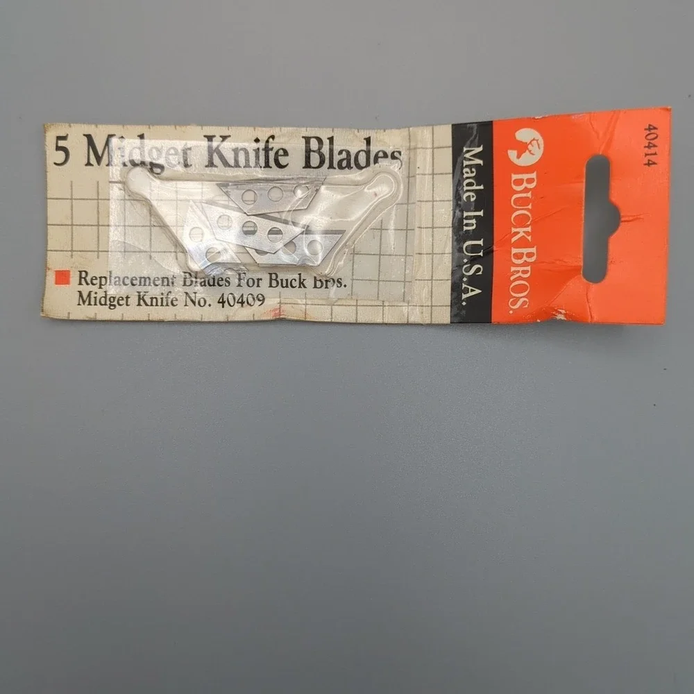 VTG Utility 4 Replacement Blades‎ 3 hole for Buck Bros Midget Mini Knife 40409